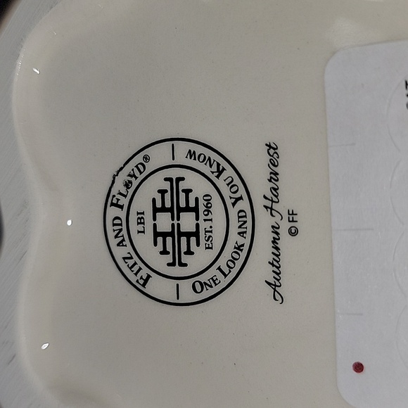 Fitz and Floyd Harvest Cream Ceramic Pumpkin 🎃 NWT - Picture 3 of 3